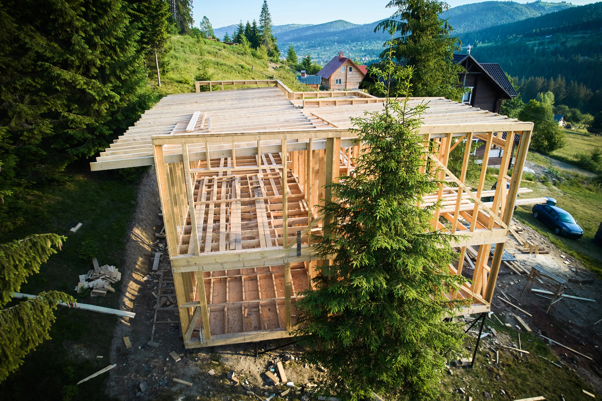 Lesena hiška in počitnice